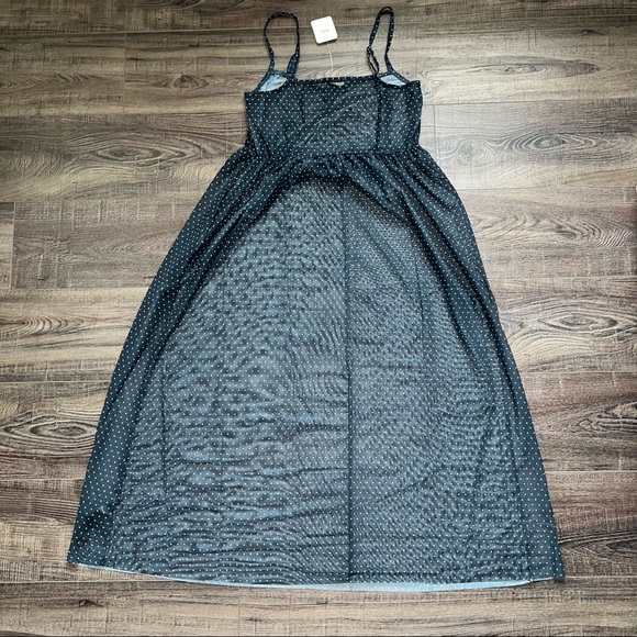 Free People Intimately Madeline Slip Dress in Black Combo - Picture 7 of 8